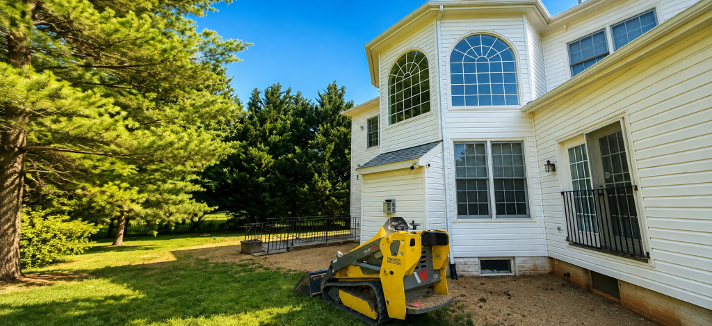 Yard grading and site preparation service in Montgomery County, MD