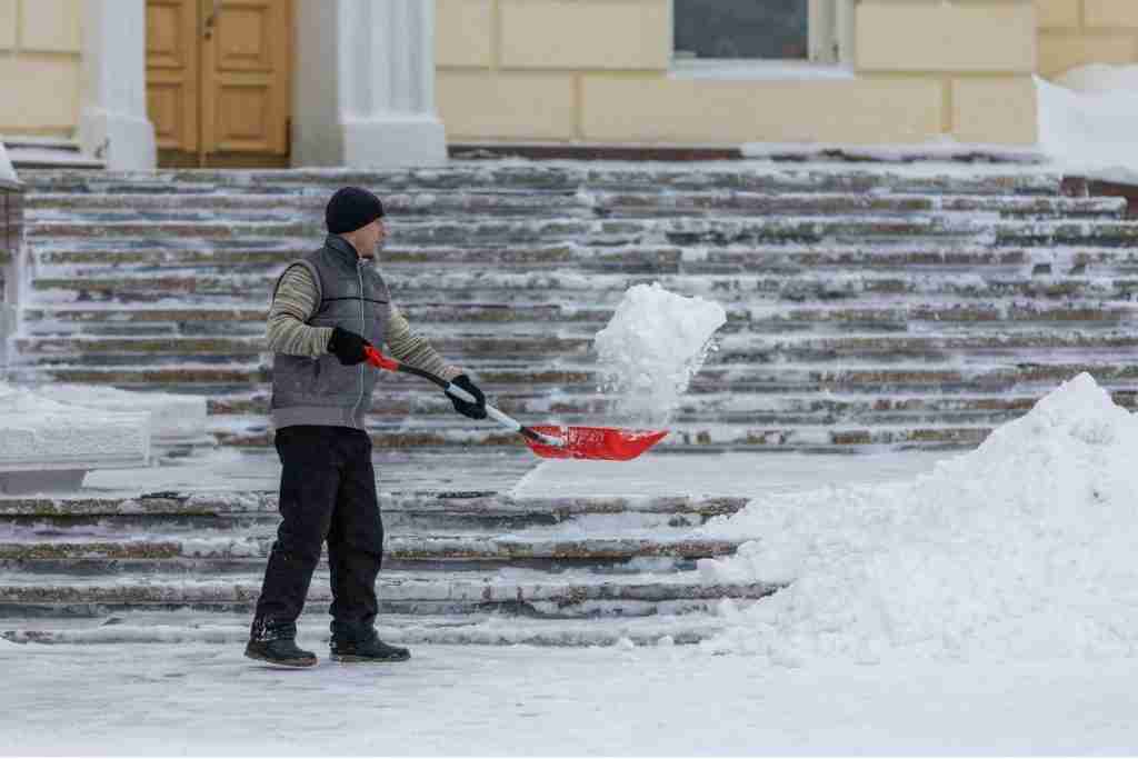 Professional manual snow shoveling and step clearing service in Montgomery County, MD.